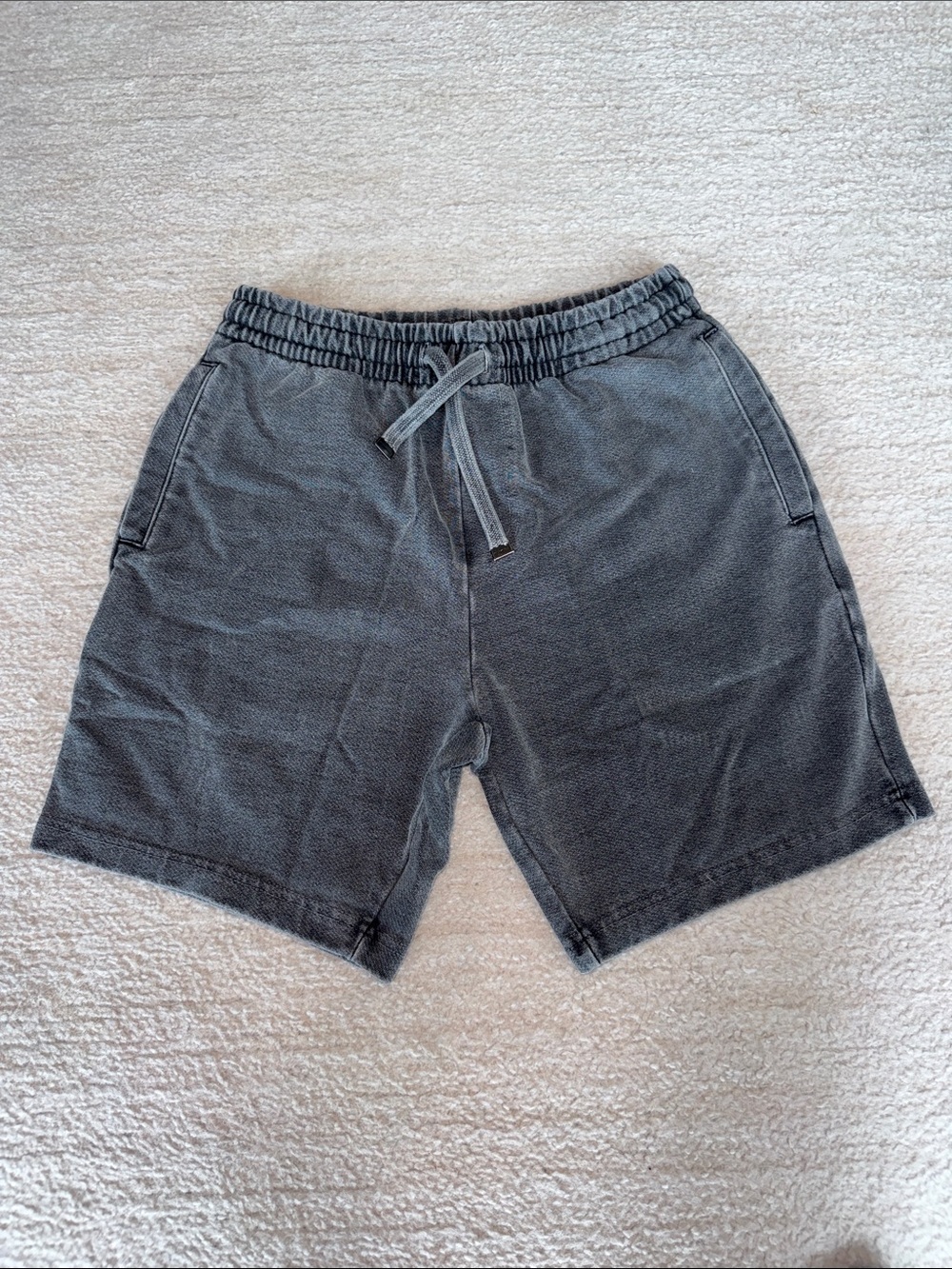 Men’s Talentless Lounge shorts • steel Gray, size M • distressed wash style